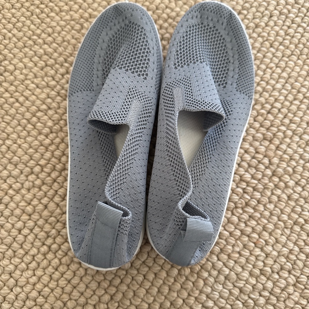 Gray Slip-On Women's Shoes